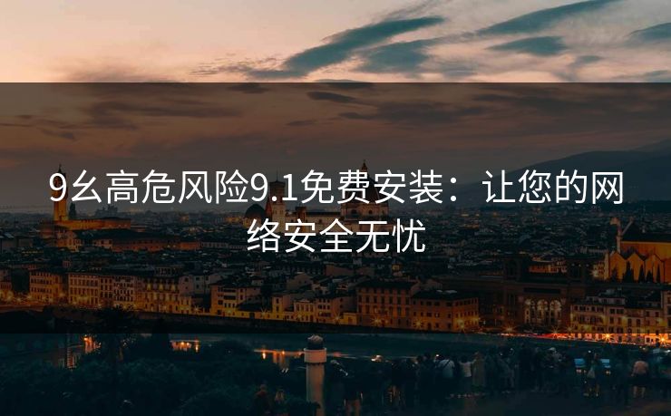 9幺高危风险9.1免费安装：让您的网络安全无忧