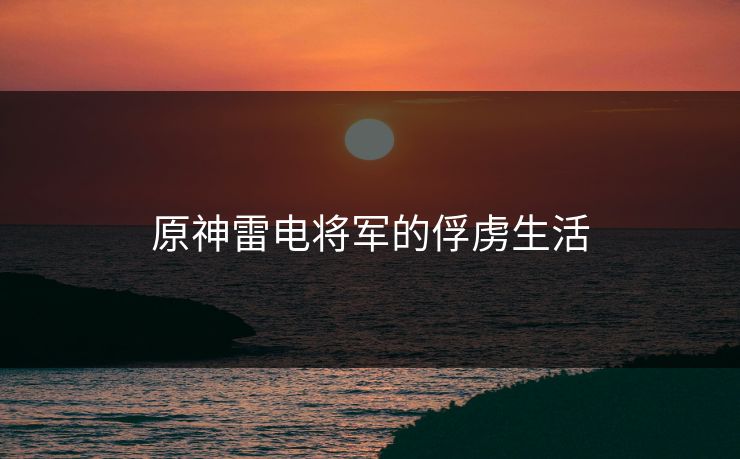 原神雷电将军的俘虏生活 原神雷电将军的俘虏生活